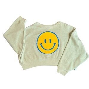 Protend Smiley Cropped Sweatshirt